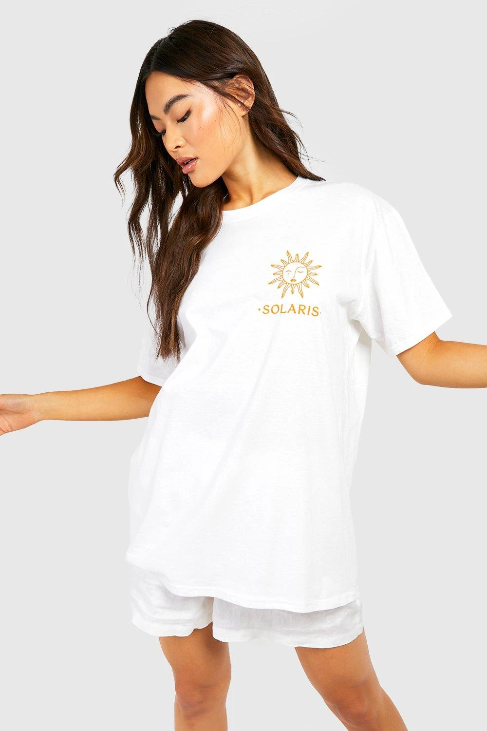 Oversize T-Shirt Mit Taschen-Print 3 Oversize T-Shirt Mit Taschen-Print – Bild 3