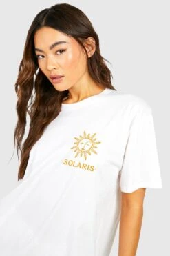 Oversize T-Shirt Mit Taschen-Print 7 Oversize T-Shirt Mit Taschen-Print -Deutschland Mode Pfiff Verkaufs-Shop gzz57245 white xl 3