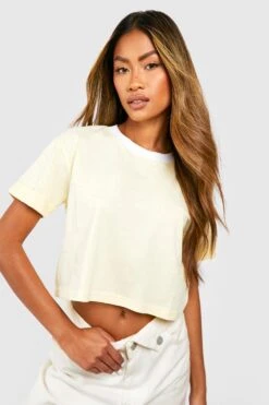 Kurzes Ringer T-Shirt 7 Kurzes Ringer T-Shirt -Deutschland Mode Pfiff Verkaufs-Shop gzz57763 lemon xl 3