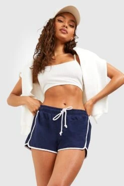 Laufshorts Mit Kontrast-Detail