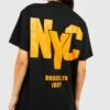 Oversize T-Shirt Mit Nyc Print