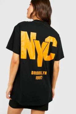 Oversize T-Shirt Mit Nyc Print