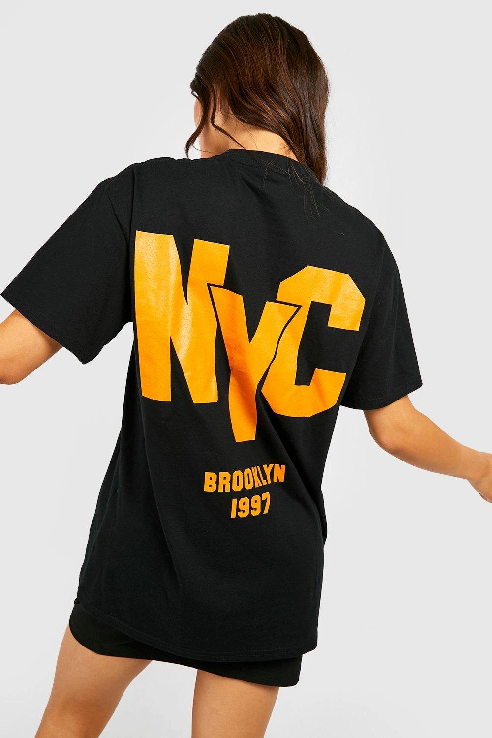 Oversize T-Shirt Mit Nyc Print 3 Oversize T-Shirt Mit Nyc Print – Bild 3