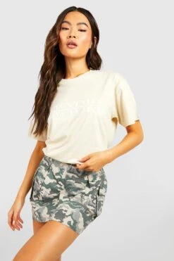 Oversize T-Shirt Mit New York City Print 7 Oversize T-Shirt Mit New York City Print -Deutschland Mode Pfiff Verkaufs-Shop gzz58323 sand xl 3