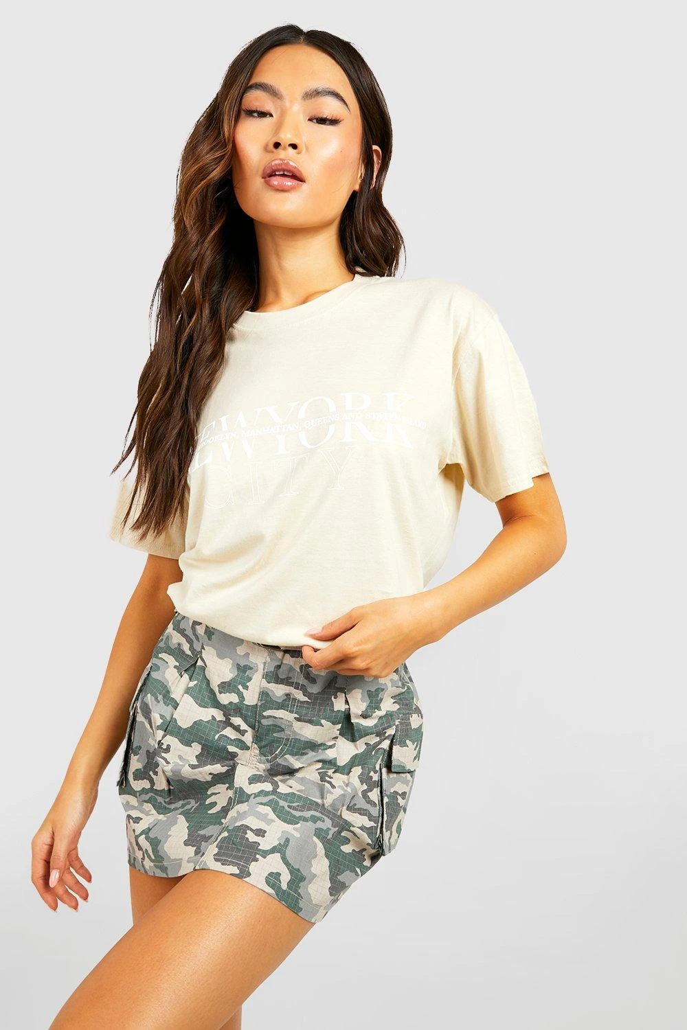 Oversize T-Shirt Mit New York City Print 4 Oversize T-Shirt Mit New York City Print – Bild 4