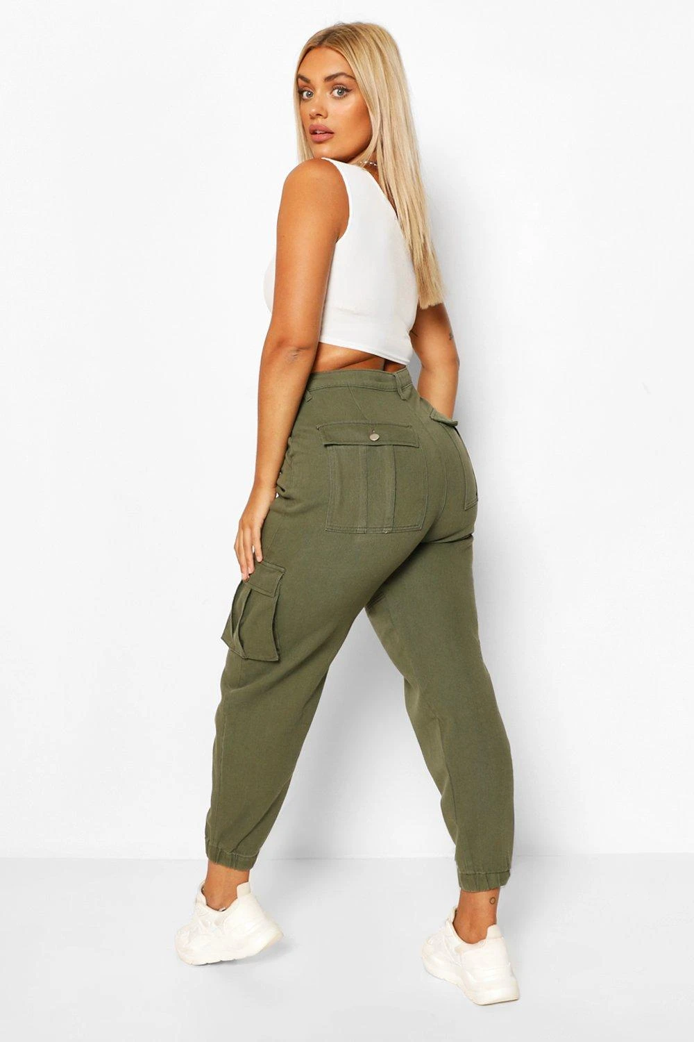 Plus Khaki Cargo Jeans 2 Plus Khaki Cargo Jeans – Bild 2
